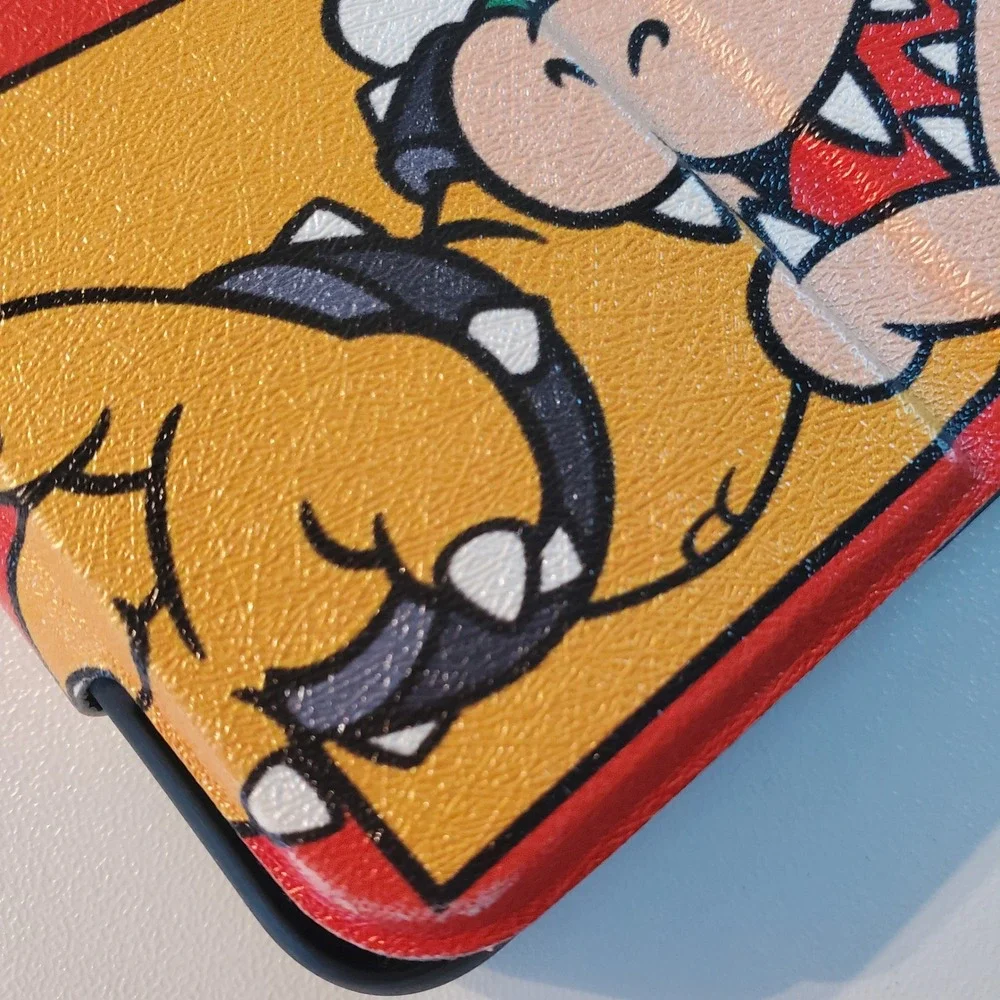 Super Mario Bros Tablet Case for Galaxy Tab A7 Lite A9 8.7 Red Folio Stand Cover